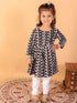 Vastramay SISHU Girl's Black Chikankari Kurta Leggings Set